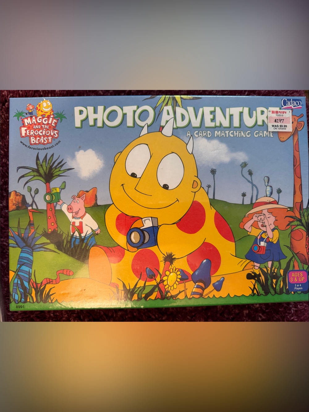 2001 VINTAGE RARE photo Adventure Card Matching Game-Maggie the Ferocious Beast